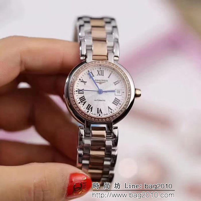 LONGINES浪琴 熱銷爆款 心月系列 女士機械腕表 WSS1293